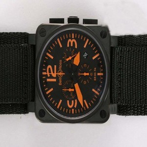 Bell Ross BR01-94 Limited editions BR01-94 Red 42x42mm Black Dial Quartz Chronograph Watch