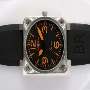 Bell Ross BR01-94 Titanium BR01-94 Titanium Orange 46x46mm Midsize Stainless Steel Case Watch