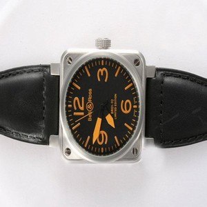 Bell Ross BR01-94 Titanium BR01-94 Titanium Orange Automatic Stainless Steel Bezel Watch