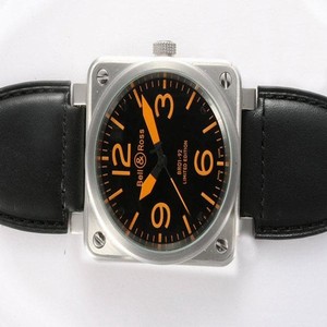 Bell Ross BR01-94 Titanium BR01-94 Titanium Orange Square Automatic Midsize Watch