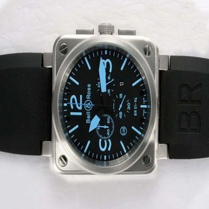 Bell Ross BR01-94 Titanium BR01-94 Titanium Square Quartz Chronograph Watch