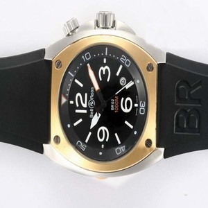 Bell Ross BR02 BR02 Pink Gold Carbon Finish 44mm Automatic Midsize Watch