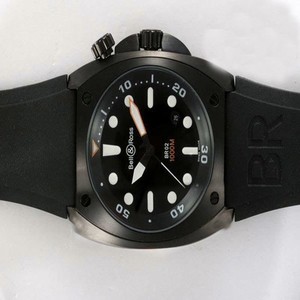 Bell Ross BR02 BR02 PRO Dial Carbon Finish PVD Bezel Black Dial Watch