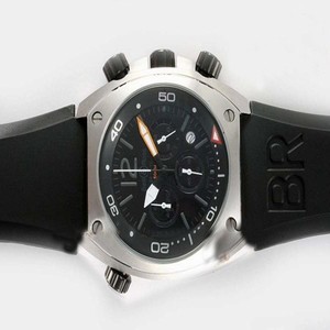 Bell Ross BR02 BR02 Steel Black Dial Quartz Chronograph 44mm Watch