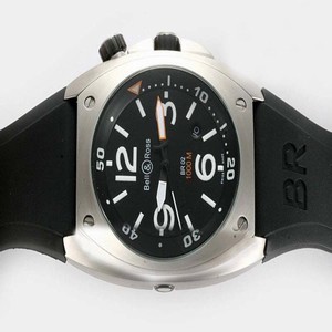Bell Ross BR02 BR02 Steel Black Dial Stainless Steel Bezel Automatic Watch
