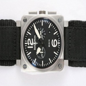 Bell Ross BR03-94 BR 03-94 Quartz Chronograph 42x42mm Midsize Watch