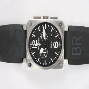 Bell Ross BR03-94 BR 03-94 Square Black Dial Quartz Chronograph Watch