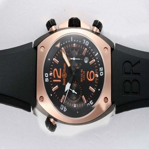Bell Ross Chronograph BR02-92 PVD Bezel Automatic Midsize Watch