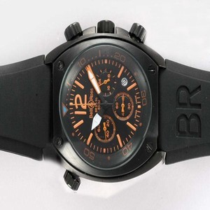 Bell Ross Chronograph BR02-94 Midsize Hexagonal Quartz Chronograph Watch