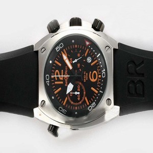 Bell Ross Chronograph BR02-94 Quartz Chronograph Black Dial 44mm Watch
