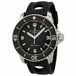 Blancpain Fifty Fathoms Automatic Black Dial Stainless Steel Men's Watch 5015C-1130-52B