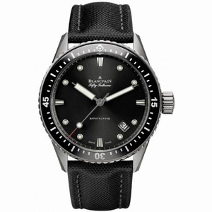 Blancpain Fifty Fathoms Bathyscaphe Black Dial Men's Watch 5000-1230-B52A