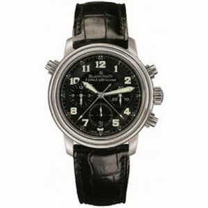 Blancpain Le Brassus Black Dial Stainless Steel Black Leather Men's Watch 2086F-1