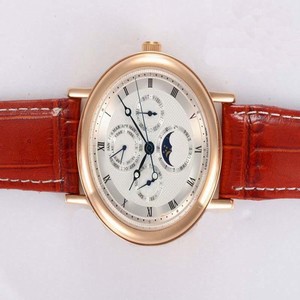 Breguet Classique 3137BR/11/986 Stainless Steel with Rose Gold Bezel White Dial Watch