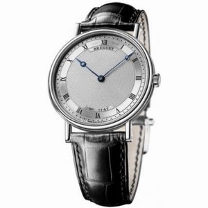 Breguet Classique Automatic Ultra Slim Silver Dial Leather Men's Watch 5157bb/11/9v6
