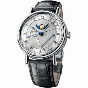 Breguet Classique Moonphase Silver Dial Men's Watch 7787BB/12/9V6