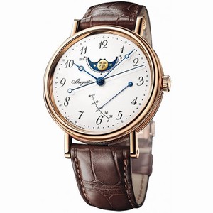 Breguet Classique Moonphases White Dial 18K Rose Gold Automatic Men's Watch 7787BR299V6