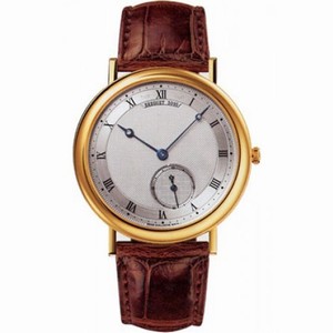 Breguet Classique Silver Dial Automatic 18kt Rose Gold Brown Leather Men's Watch 5140BA129W6