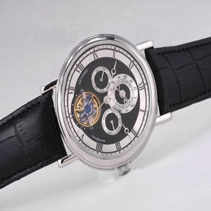 Breguet Classique Tourbillon 3757PT/1E/9V6 Automatic Stainless Steel Bezel Black Dial Watch