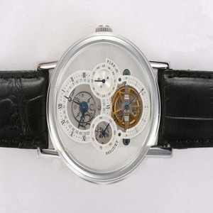 Breguet Classique Tourbillon 3757PT1E9V6 Black Crocodile Leather Strap Round Mens Watch