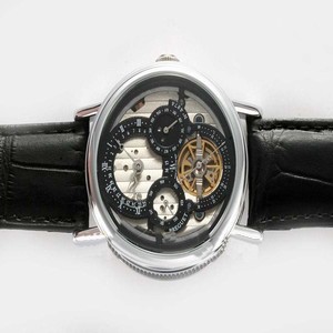 Breguet Classique Tourbillon 3757PT1E9V6 Manual Winding Mens Stainless Steel Bezel Watch
