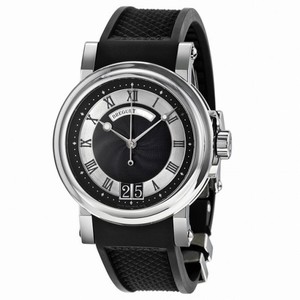 Breguet Marine Automatic Black Dial Black Rubber Strap Men's Watch 5817ST925V8