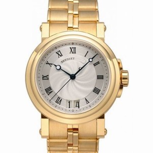 Breguet Marine Automatic Silver Dial 18kt Yellow Gold Men's Watch 5817BA12AV0