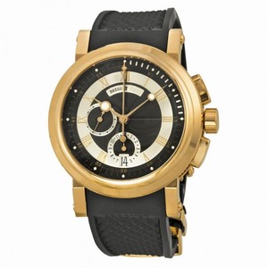 Breguet Marine Black Dial Rubber Men's Watch 5827BR/Z2/5ZU