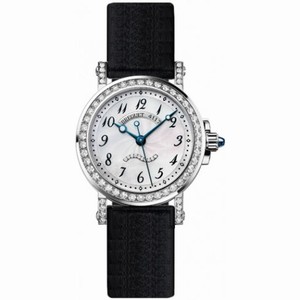 Breguet Marine Mother of Pearl Diamond Black Satin Ladies Watch 8818BB59864DD00D