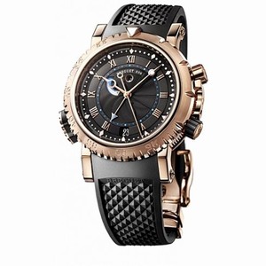 Breguet Marine Royal Black Dial Rubber Men's Watch 5847BRZ25ZV