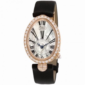 Breguet Reine de Naples Mother of Pearl Dial 18kt Rose Gold Black Satin Ladies Watch 8928BR51844DD0D