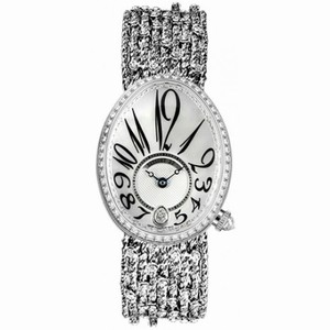 Breguet Reine de Naples Mother of Pearl Dial 18kt White Gold Diamond Ladies Watch 8918BB58J31D0DD