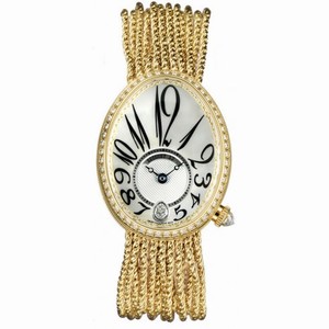 Breguet Reine de Naples Mother of Pearl Dial 18kt Yellow Gold Diamond Ladies Watch 8918BA58J39D00D