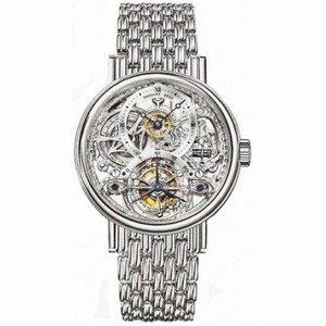 Breguet Tourbillion Skeleton Dial Platinum Men's Watch 3355PT00PA0