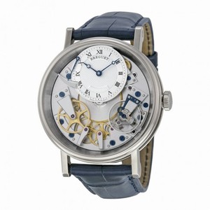 Breguet Tradition Automatic Skeleton Dial 18 kt White Gold Men's Watch 7057BB119W6