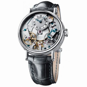 Breguet Tradition Automatic Skeleton Dial 18 kt White Gold Men's Watch 7027BB119V6