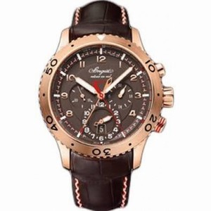 Breguet Transatlantique Type XXII Flyback Brown Dial Men's Watch 3880BRZ29XV