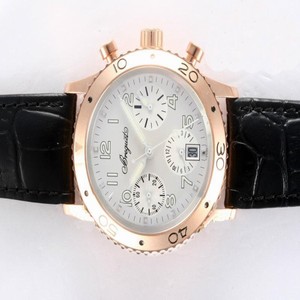 Breguet Type XXI 3800ST/92/9W6 Mens Black Cow Leather Strap Watch