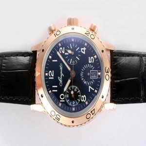 Breguet Type XXI 3820ST/H2/9W6 Black Crocodile Leather Strap Mens Round Watch