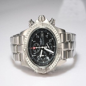Breitling Aeromarine Chrono Avenger Steel Stainless Steel Case Black Dial 44mm Watch