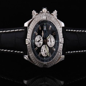 Breitling Aeromarine Chrono Superocean Steel Automatic 45mm Black Dial Watch