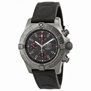 Breitling Avenger Black Dial Chronograph Rubber Men's Watch M133802C-BC73BKOR