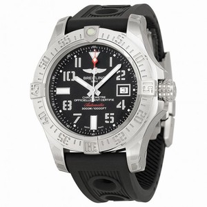 Breitling Avenger II Seawolf Automatic Black Dial Ruber Men's Watch A1733110-BC31BKOR