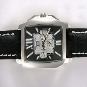 Breitling Bentley Flying B A4436512/B873 Round Black Dial Black Crocodile Leather Strap Watch