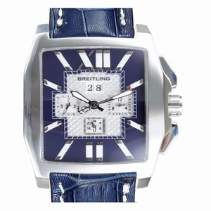 Breitling Bentley Flying B Chronograph A16362 38.5x58.2mm Blue Dial Automatic Watch