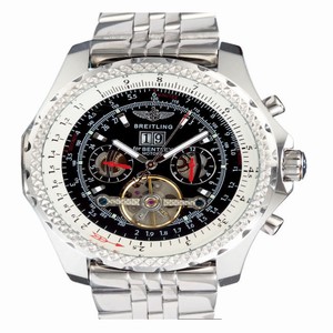 Breitling Bentley Flying B L18841 Mens Round Silver Stainless Steel Strap Watch