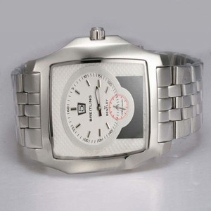 Breitling Bentley Flying B Silver/Grey Dial Automatic White Dial Stainless Steel Bezel Watch