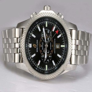 Breitling Bentley Mark VI Black Dial Steel Automatic Mens Watch