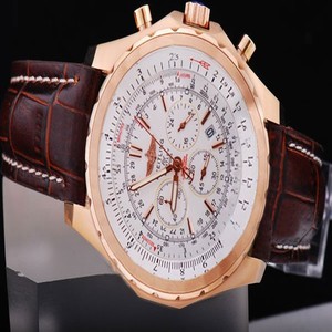 Breitling Bentley Motors 25362 Rose Gold Case Round Midsize Watch