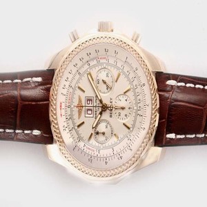 Breitling Bentley Motors 6.75 A4436412/g679-2lT Mens 49mm Brown Ostrich Leather Strap Watch